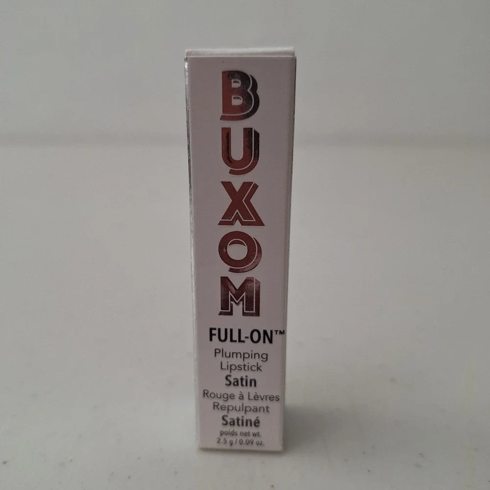 2 x Buxom CHOCO LATTE Full On Plumping Lipstick Satin .09 oz ea Full Size NIB!
